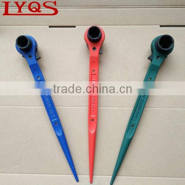 CRV head carbon steel handle ratchet podger wrench