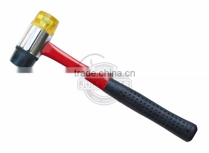 30mm Steel Tubular Handle Soft Face Hammer Two-way Mallet