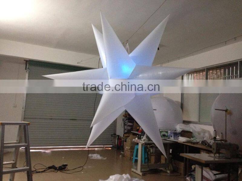 Hot sale inflatable star,party led inflatable star, lighting star outdoor valentine decorations