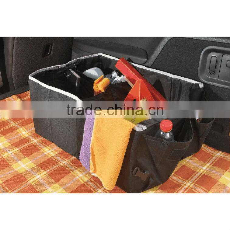 600D Oxford Car Trunk Organizer , Foldable Car Storage Organizer