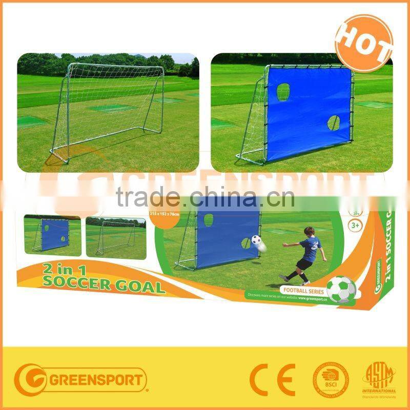 GSSG8 2016 Best Seller Metal Frame Soccer Goal football goal with Net and Panel