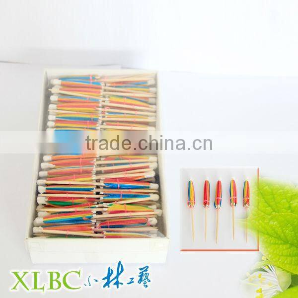 Party wooden parasol picks