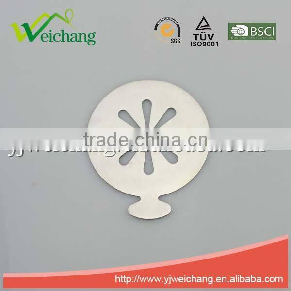 WCTS399 Durable Stainless Steel Cappuccino Coffee Art coffee stencils flower shape coffee stencil, food grade