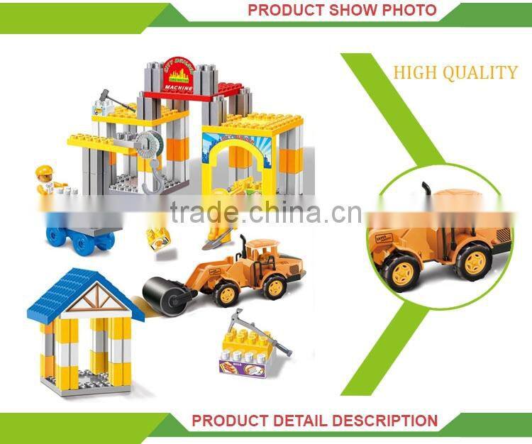 interlocking diy building blocks construction plastic bricks toy for kids