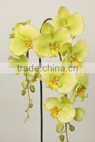 high end decoration bendable bloom artificial phalaenopsis orchids cloth flower