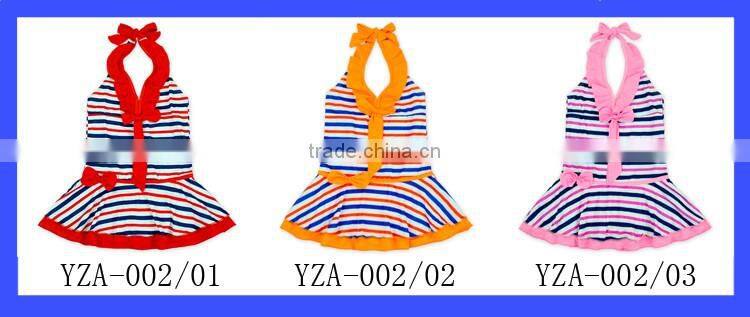 Stripes Print Baby Bikini One Piece Bottom Skirt Swimwear Kids Baby Girls Swimwear