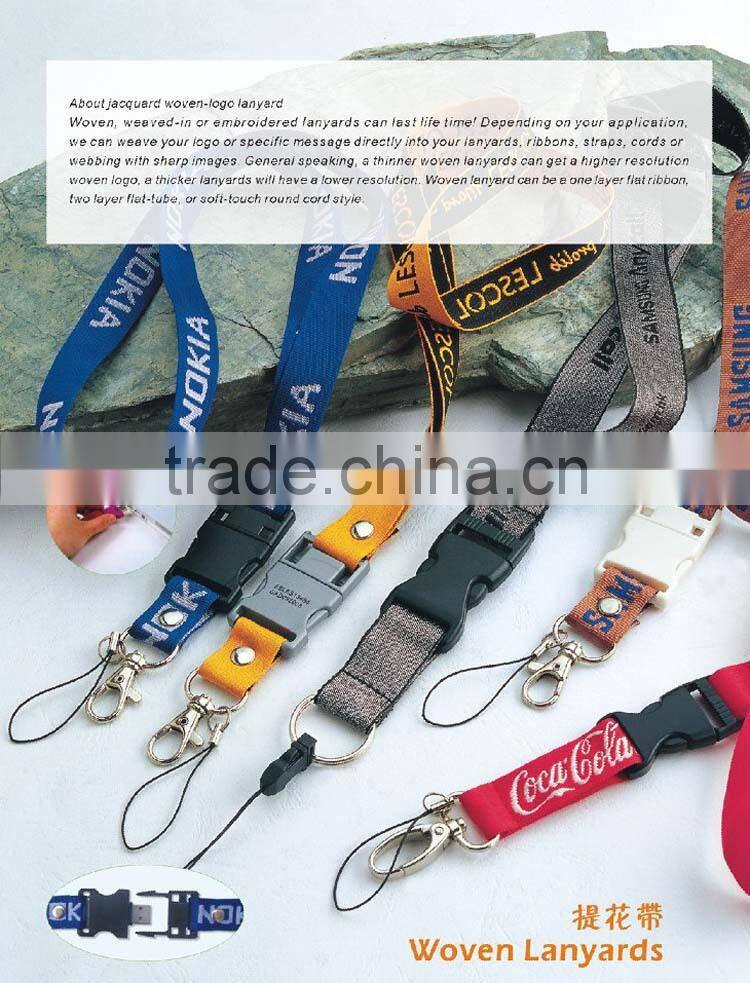 10mm wide silk-screen nylon lanyard