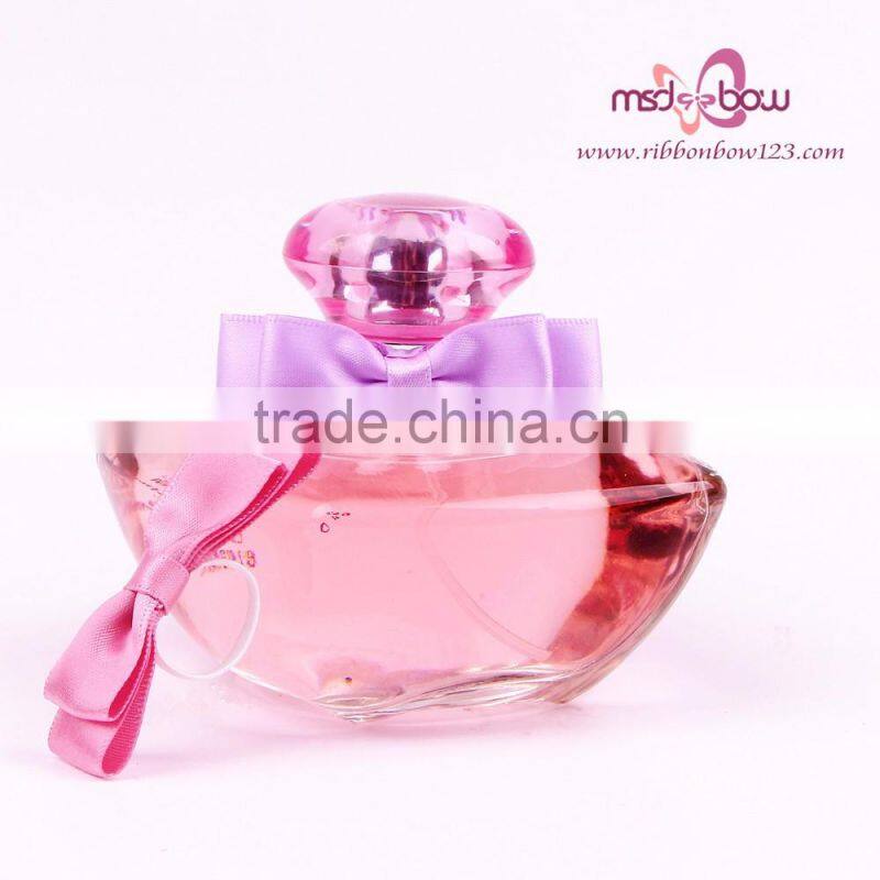 ribbon gift bow/gold pre-tied satin ribbon bow