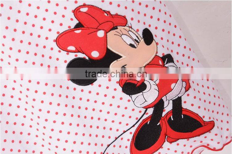 little girl dots printed 100% cotton nightgown