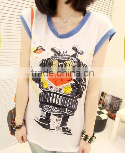 high quality 2013 newest style lady shirt printing.ladies t shirt