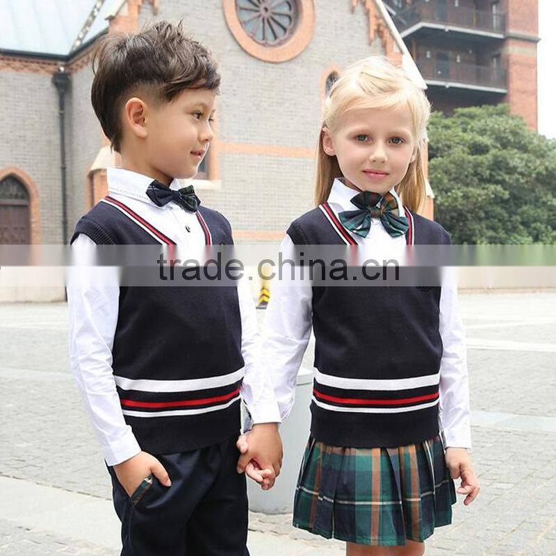 wholesale Spring Autumn young girls and boys school uniform