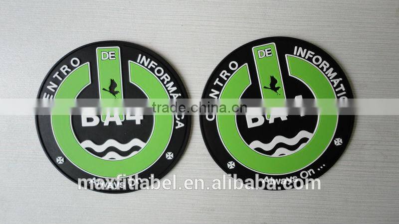 China wholesale custom logo 3d soft rubber patch pvc badge embossed rubber patch