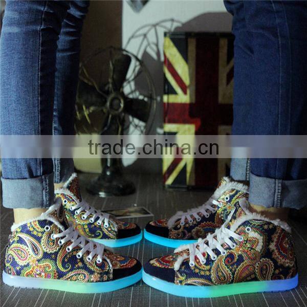 HFR-JS16 2015 super fashion self luminous men sport shoes