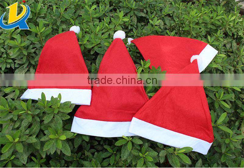 Wholesale Christmas product decoration red Christmas hat 2016