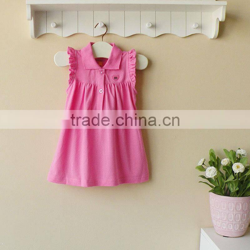mom and bab 2013 Summer baby clothing 100% cotton pique dress