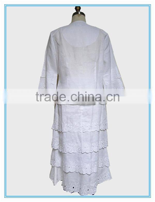 Ladies Office Skirt Suit With Embroidery