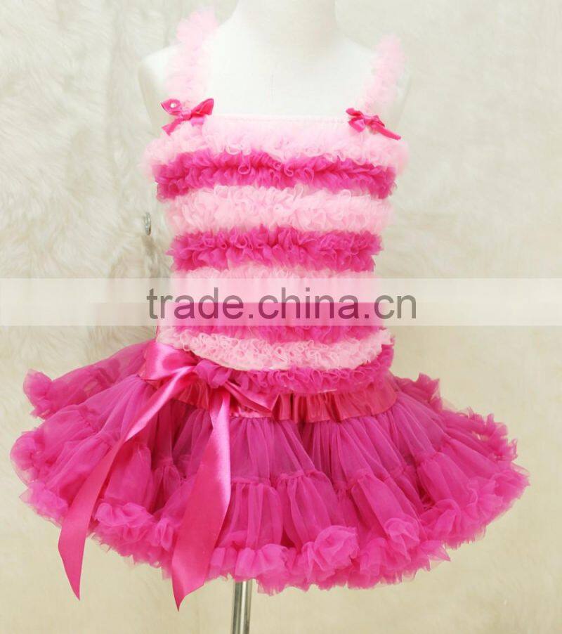 Wholesale tutu fluffy pettiskirt set for girls, small fresh summer wear girl's super fluffy pettiskirt set
