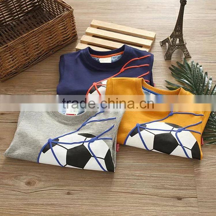 Kids Football Sweatshirt Custom Logo Boys Fleece Hoodies 100% Cotton Jacket