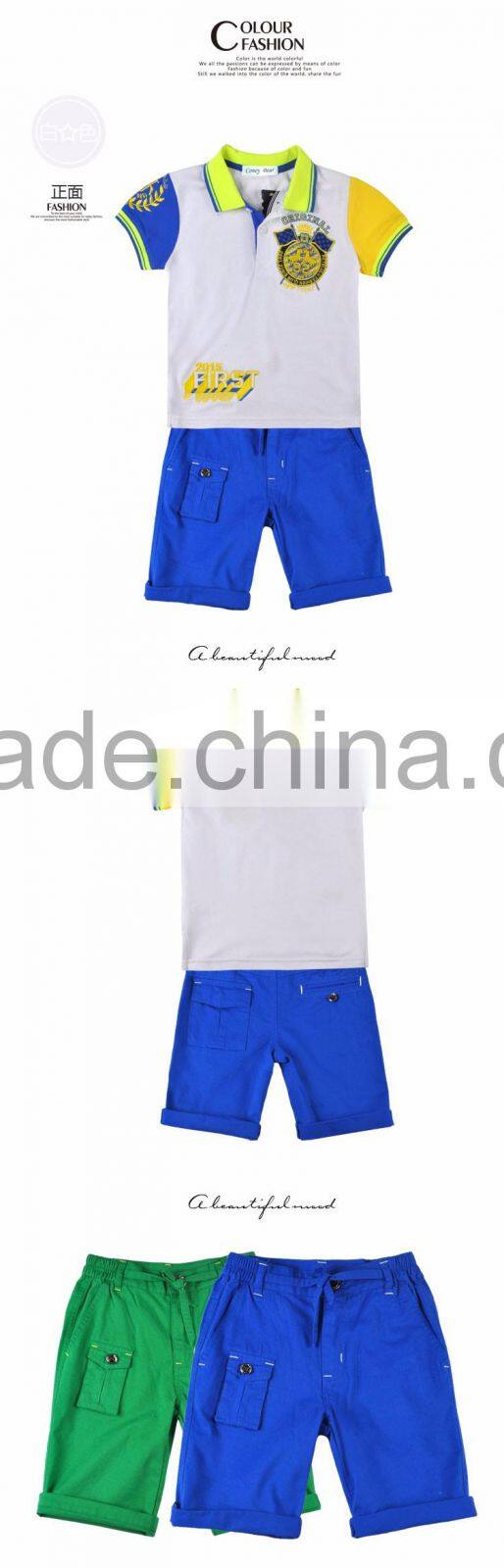 China Popular Brand Petelulu High Quality 100 Cotton Clothes Set Polo T Shirt