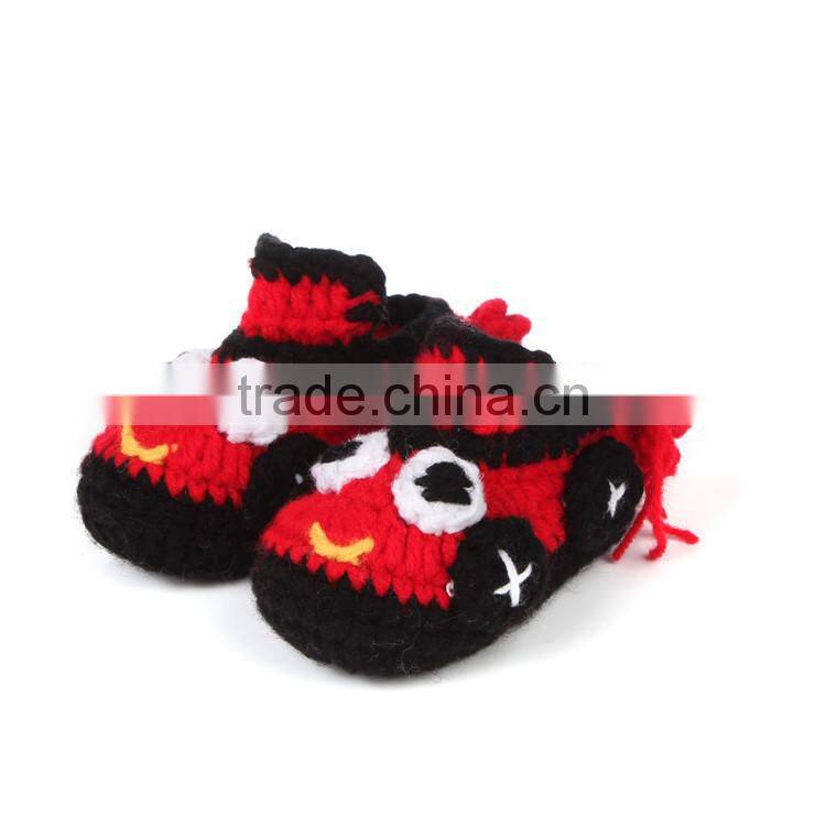 2015 Cartoon Cars Crochet Baby Booties Shoes