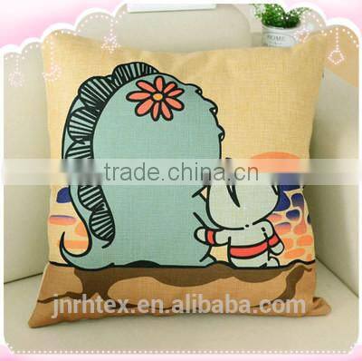 High quality new design 100 polyester custom cartoon cushion printing