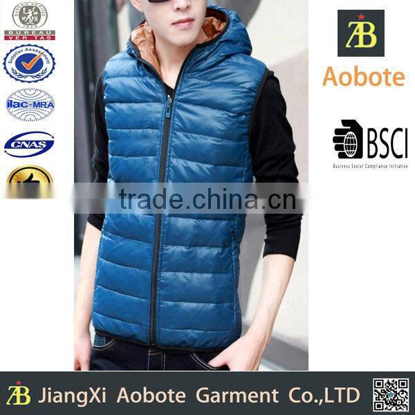 2015 Best Price Man Outdoor Light Slim-fitting Down Vest
