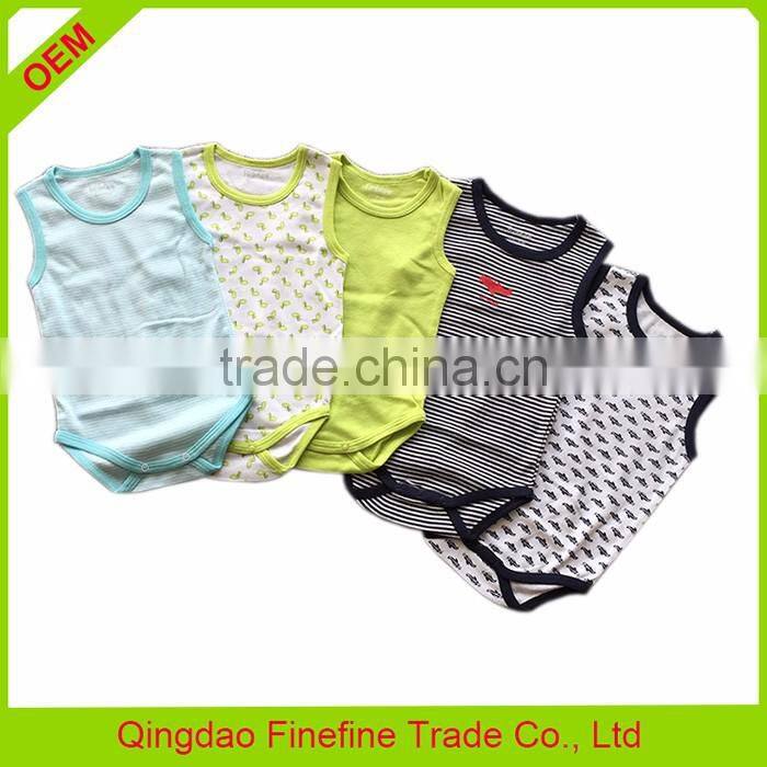 Newborn baby gift set baby wear sleeveless baby romper China