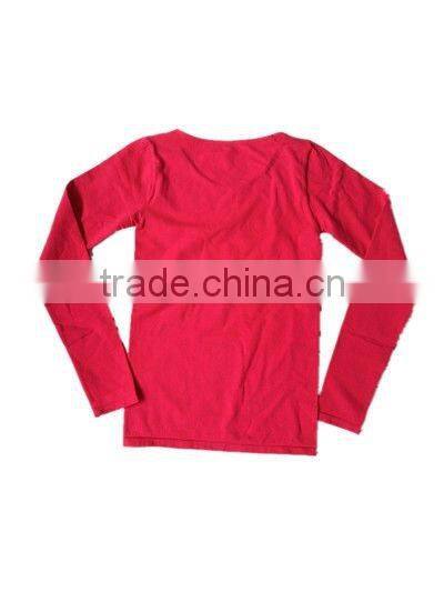 long sleeve cotton seamless underwear t-shirt