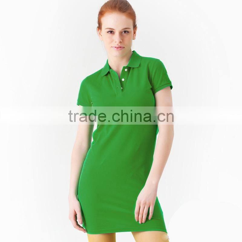 womens longline extended short sleeve cotton polo shirt design