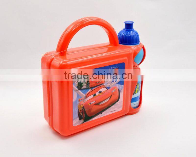Customized school portable lunch box & sports bottle kit