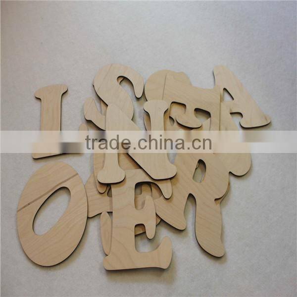 wholesale unfinished wooden alphabet letter educational toys for craft gift and decoration