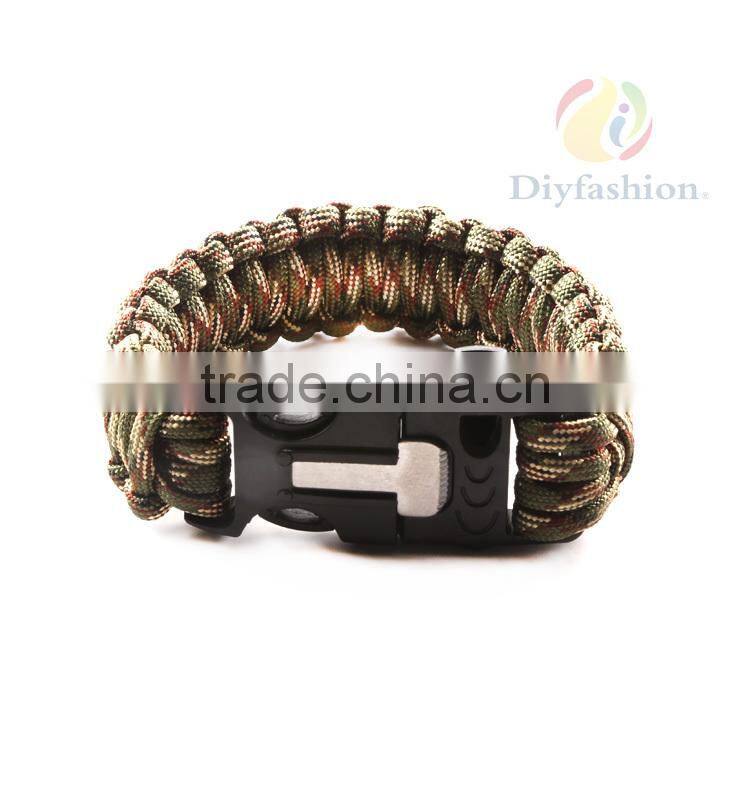 Survival supplies Jewelry handmade colorful bracelet paracord for campus PC6016-5