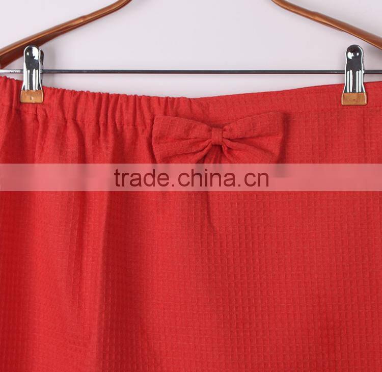 waffle weave bath dress wrap towel unisex