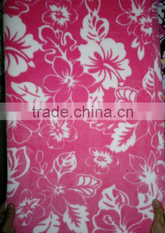 New arrived 2013 various flower pattern ,double-side ,surper soft ,printed flannel velvet fabric