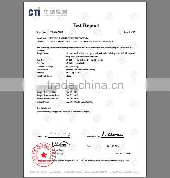 white plush stuffed bear soft toy, teddy bear shaped plush valentine day bear with heart for girl