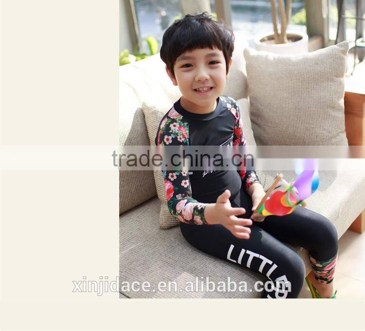 Best Selling Sweet Two Piece Set Floral Design 82% Nylon18% Spandex Baby Kids Swimsuit Child Swimwear
