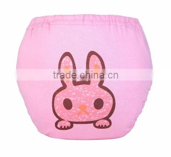 yellow lion pattern design soft training pants baby cloth diaper