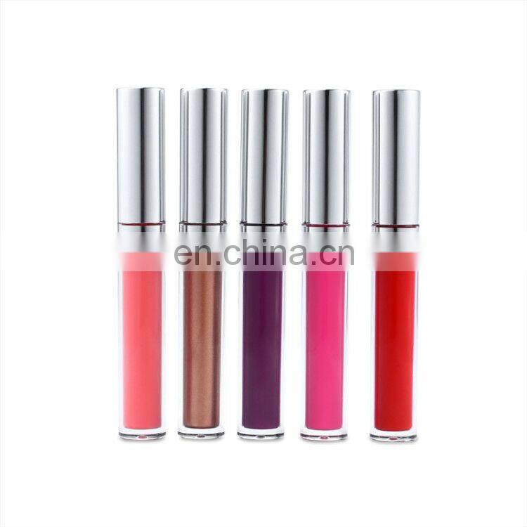Low minimum quantity colorfast lasting color popular lipgloss your own brand makeup