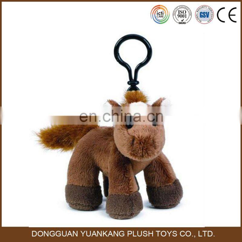 Stuffed grey elephant plush keychain toy with big ears