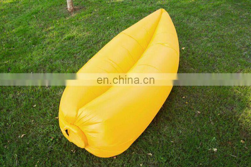 Inflatable lounge bag hammock air bed banana sofa
