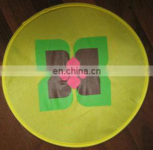 Wholesale Supplier Nylon Foldable Hand Fans 190T Flying Frisbee