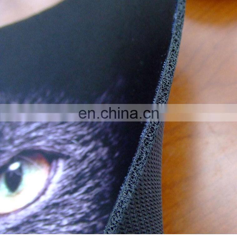 2016 hot sale promotional printing durable wholesale rubber fabric mousepad