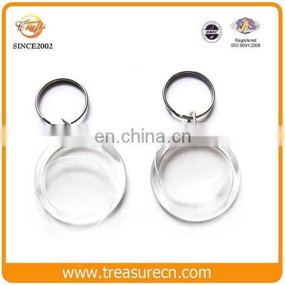 Cheap Keychain With Logo Promotional Floating Plastic Photo Insert Acrylic Keychain