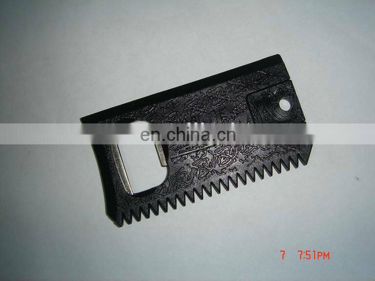 2017 newest plastic surfboard wax comb bottle opener