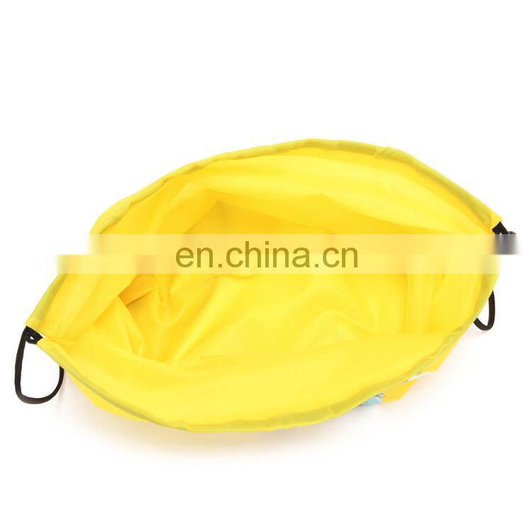 Custom polyester anime drawstring sport backpack bag for basketball