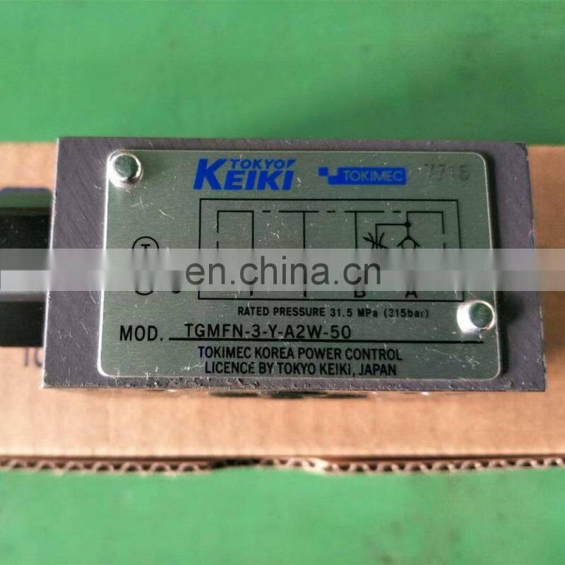 Hydraulic valve of Tokyo meter Keiki TGMFN-3-Y-A2W-50 throttle valve