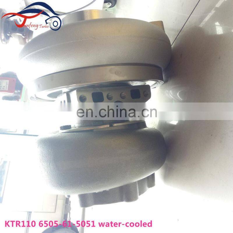 KTR110 Turbo 6505-61-5051 6505615051 water cooled turbocharger used for Komatsu truck D375A-5 SA6D170E engine