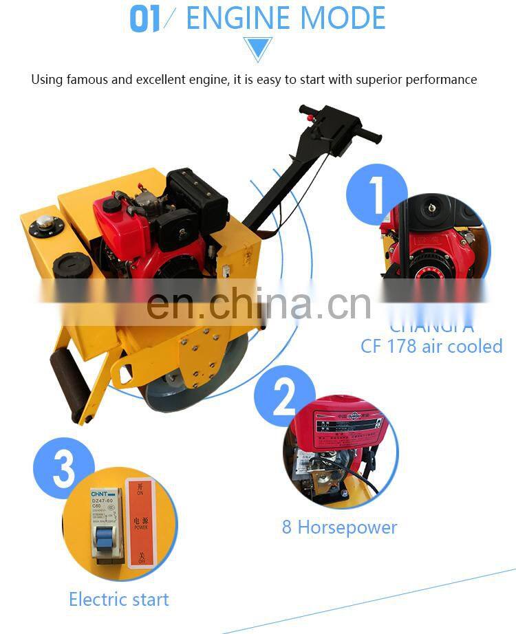mini 430KG weight of vibratory road roller