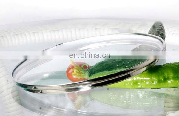 tempered glass lid with steam hole