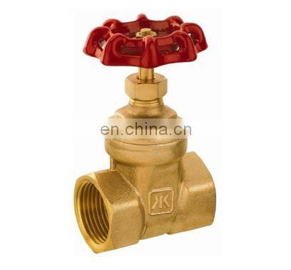 JKlong  High Quality Lead Free Brass Gate Valve PN16 Full Port Gate Valve Operated Parallel Thread Gate Valve